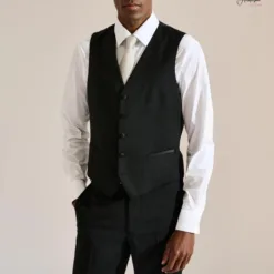 Black Formal Waistcoat