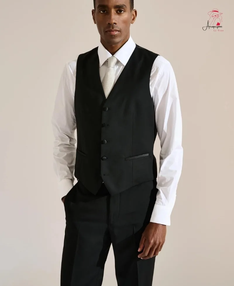 Black Formal Waistcoat