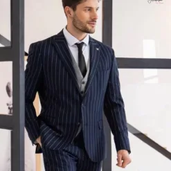 Pinstripe Suit Set